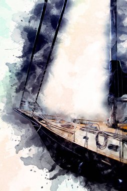 Askeri gemi, Atlantik Denizi 'nin engebeli çizimlerinden geçiyor.