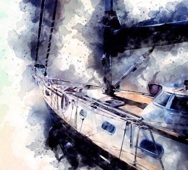 Askeri gemi, Atlantik Denizi 'nin engebeli çizimlerinden geçiyor.