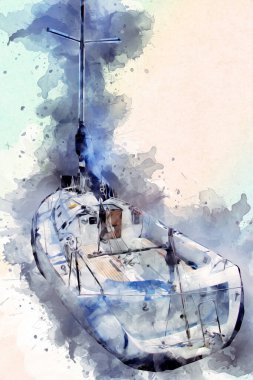 Askeri gemi, Atlantik Denizi 'nin engebeli çizimlerinden geçiyor.