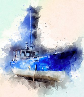 Askeri gemi, Atlantik Denizi 'nin engebeli çizimlerinden geçiyor.