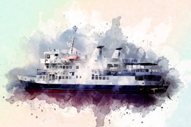 Askeri gemi, Atlantik Denizi 'nin engebeli çizimlerinden geçiyor.