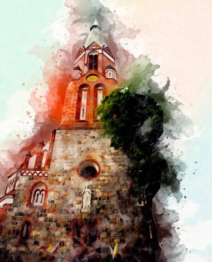 Sopot sanat çiziminde kare ve gezinti mimari dönüm noktası