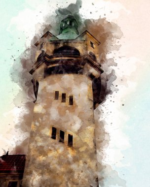 Sopot sanat çiziminde kare ve gezinti mimari dönüm noktası