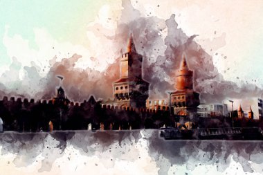 Berlin sanat eskizi çizimi eğlenceli tasarım antika retro