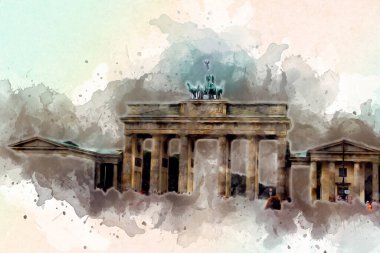 Berlin sanat eskizi çizimi eğlenceli tasarım antika retro