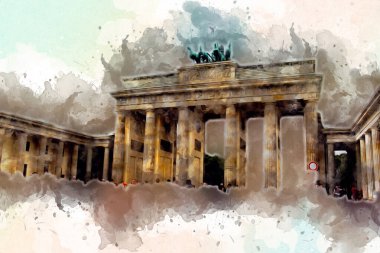 Berlin sanat eskizi çizimi eğlenceli tasarım antika retro