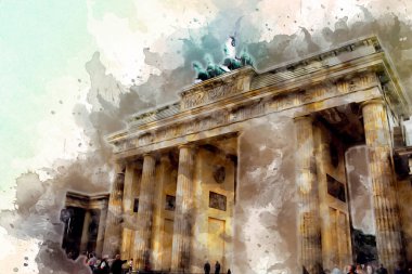 Berlin sanat eskizi çizimi eğlenceli tasarım antika retro