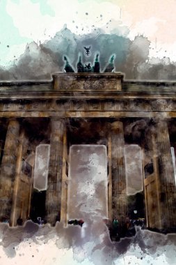 Berlin sanat eskizi çizimi eğlenceli tasarım antika retro