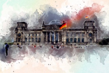 Berlin sanat eskizi çizimi eğlenceli tasarım antika retro
