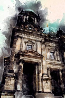 Berlin sanat eskizi çizimi eğlenceli tasarım antika retro