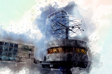 Berlin sanat eskizi çizimi eğlenceli tasarım antika retro