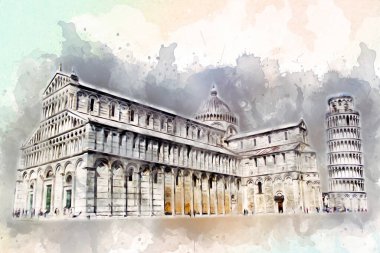 Roma İtalya sanatı eskiz çizimi eğlenceli tasarım antika retro