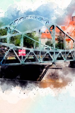 Wroclaw City Poland antika sanat eskizi çizimi