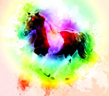 Renkli at resmi grunge resmi