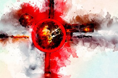 soyut renk tasarımı sanat illüstrasyonu