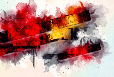 soyut renk tasarımı sanat illüstrasyonu