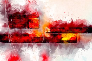 soyut renk tasarımı sanat illüstrasyonu