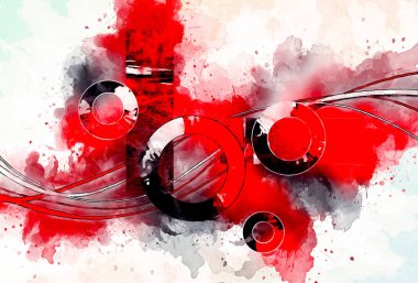 soyut renk tasarımı sanat illüstrasyonu