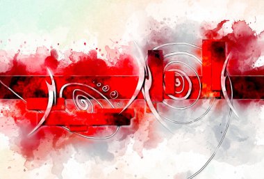 soyut renk tasarımı sanat illüstrasyonu