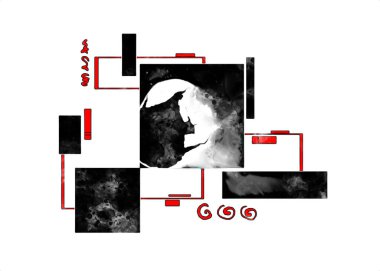 soyut renk tasarımı sanat illüstrasyonu