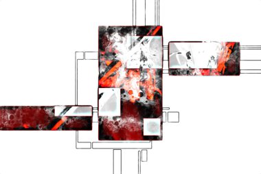 soyut renk tasarımı sanat illüstrasyonu