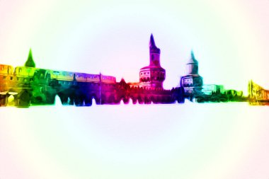 Berlin sanat eskizi çizimi eğlenceli tasarım antika retro