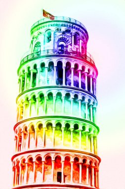 Roma İtalya sanatı eskiz çizimi eğlenceli tasarım antika retro