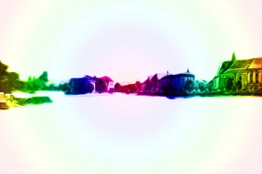 Wroclaw City Poland antika sanat eskizi çizimi