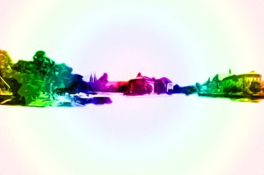 Wroclaw City Poland antika sanat eskizi çizimi