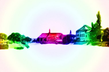 Wroclaw City Poland antika sanat eskizi çizimi