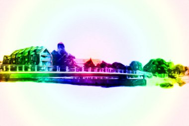 Wroclaw City Poland antika sanat eskizi çizimi