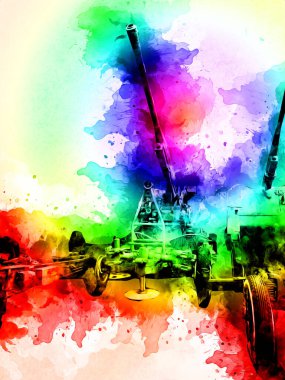 Savaş alanı topu askeri sanat çizimi çizimi