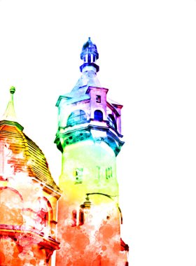 Sopot sanat çiziminde kare ve gezinti mimari dönüm noktası