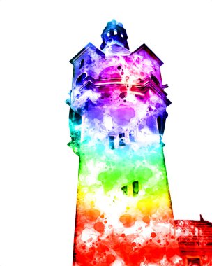 Sopot sanat çiziminde kare ve gezinti mimari dönüm noktası