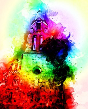 Sopot sanat çiziminde kare ve gezinti mimari dönüm noktası