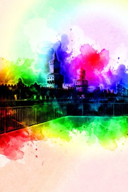 Berlin sanat eskizi çizimi eğlenceli tasarım antika retro