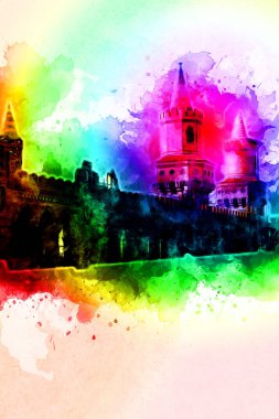 Berlin sanat eskizi çizimi eğlenceli tasarım antika retro