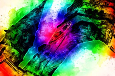 Berlin sanat eskizi çizimi eğlenceli tasarım antika retro