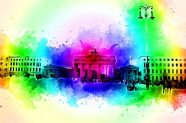 Berlin sanat eskizi çizimi eğlenceli tasarım antika retro