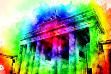 Berlin sanat eskizi çizimi eğlenceli tasarım antika retro