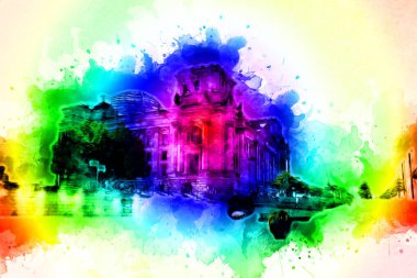 Berlin sanat eskizi çizimi eğlenceli tasarım antika retro