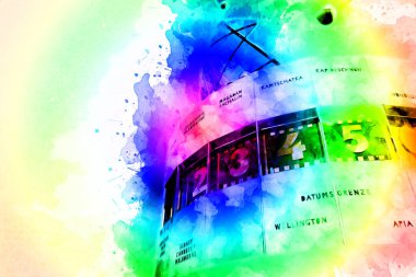 Berlin sanat eskizi çizimi eğlenceli tasarım antika retro