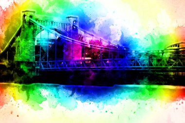 Wroclaw City Poland antika sanat eskizi çizimi