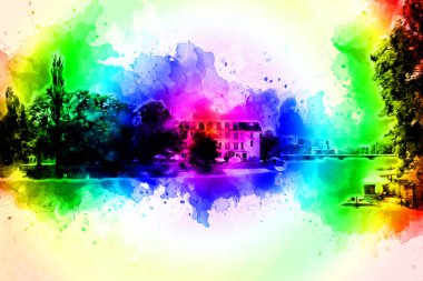 Wroclaw City Poland antika sanat eskizi çizimi