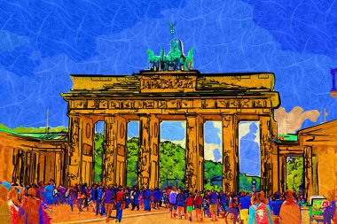 Berlin Brandenburg Kapısı, Fotoğraf, antika antika