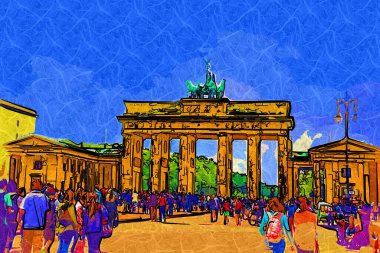 Berlin Brandenburg Kapısı, Fotoğraf, antika antika