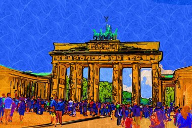 Berlin Brandenburg Kapısı, Fotoğraf, antika antika