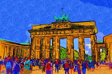 Berlin Brandenburg Kapısı, Fotoğraf, antika antika