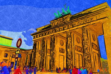 Berlin Brandenburg Kapısı, Fotoğraf, antika antika