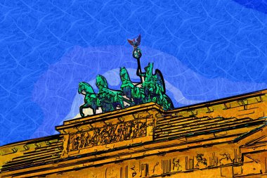 Berlin Brandenburg Kapısı, Fotoğraf, antika antika